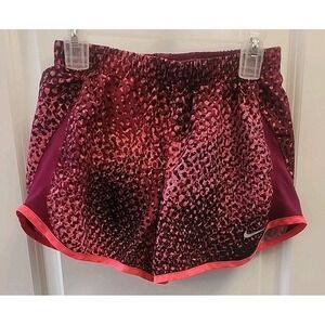 Nike Women M Running Shorts Neon  brief lined Gray Size Medium Juniors